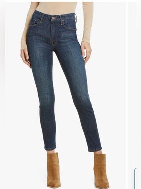 MOTHER THE LOOKER CROP High-Rise Skinny Jeans, size 27.